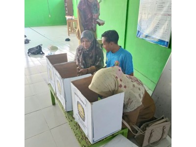 VOTING DILAKUKAN OLEH SELURUH SISWA DAN GURU PROYEK